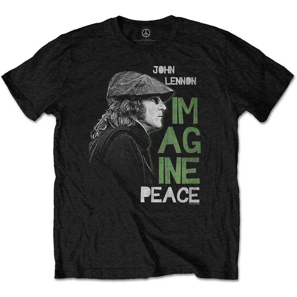 JOHN LENNON ジョンレノン (生誕 85年 ) - IMAGINE PEACE / Tシャツ / メンズ 【公式 / オフィシャル】
