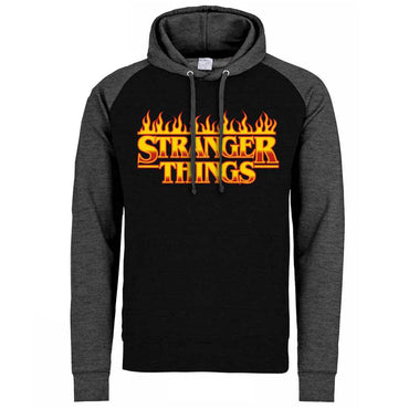 STRANGER THINGS ストレンジャー・シングス (シーズン5 2025年配信決定 ) - FLAMING LOGO / バックプリントあり / パーカー・スウェット / メンズ