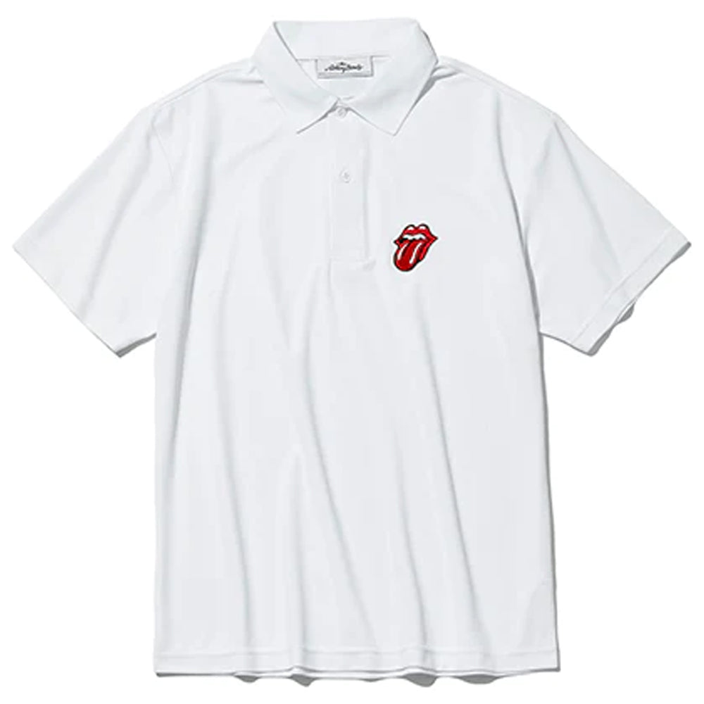 ROLLING STONES ローリングストーンズ - Rolling Stones Logo / White / ポロシャツ / メンズ - PGS