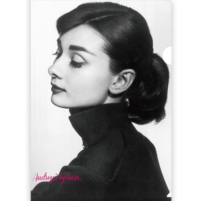 AUDREY HEPBURN オードリー・ヘプバーン - A4クリアファイル / F / ファイル・バインダー 【公式 / オフィシャル】