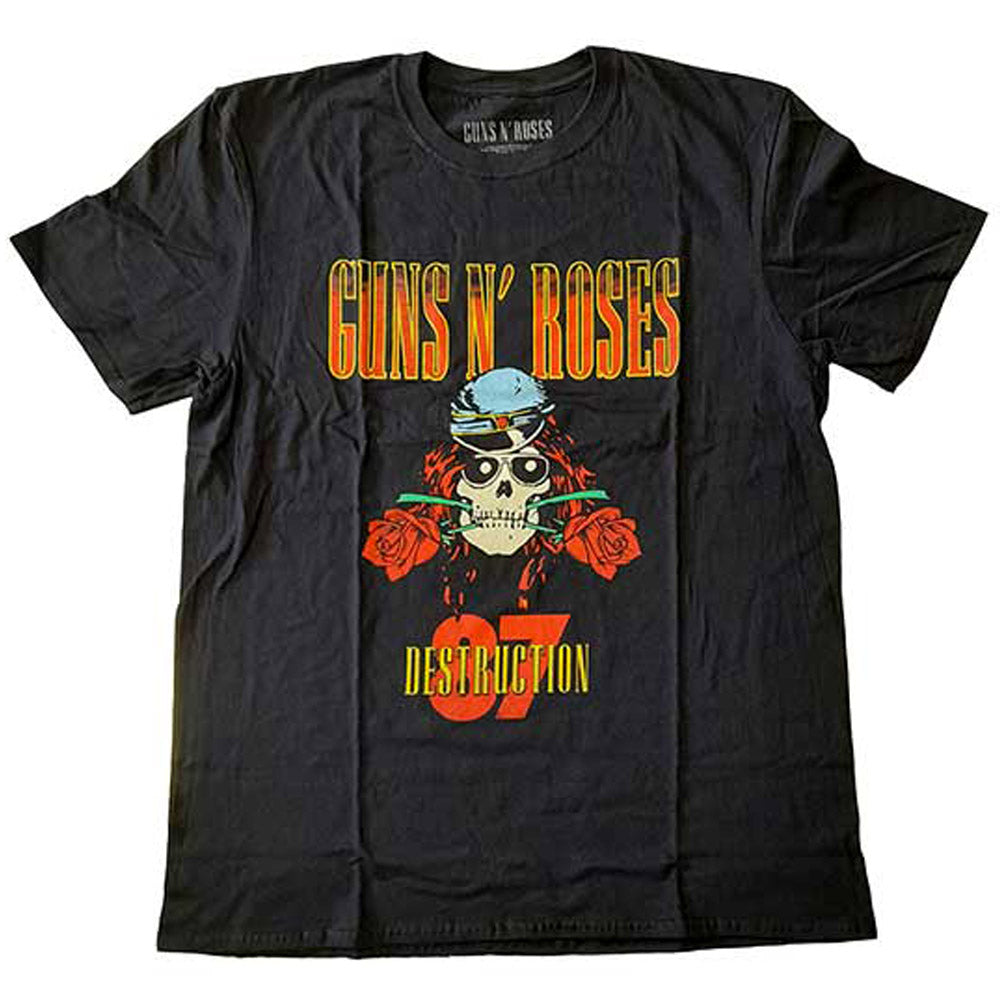 GUNS N ROSES ガンズアンドローゼズ (5月 来日 記念 ) - UK Tour '87 / バックプリントあり / Tシャツ / メンズ 【公式 / オフィシャル】
