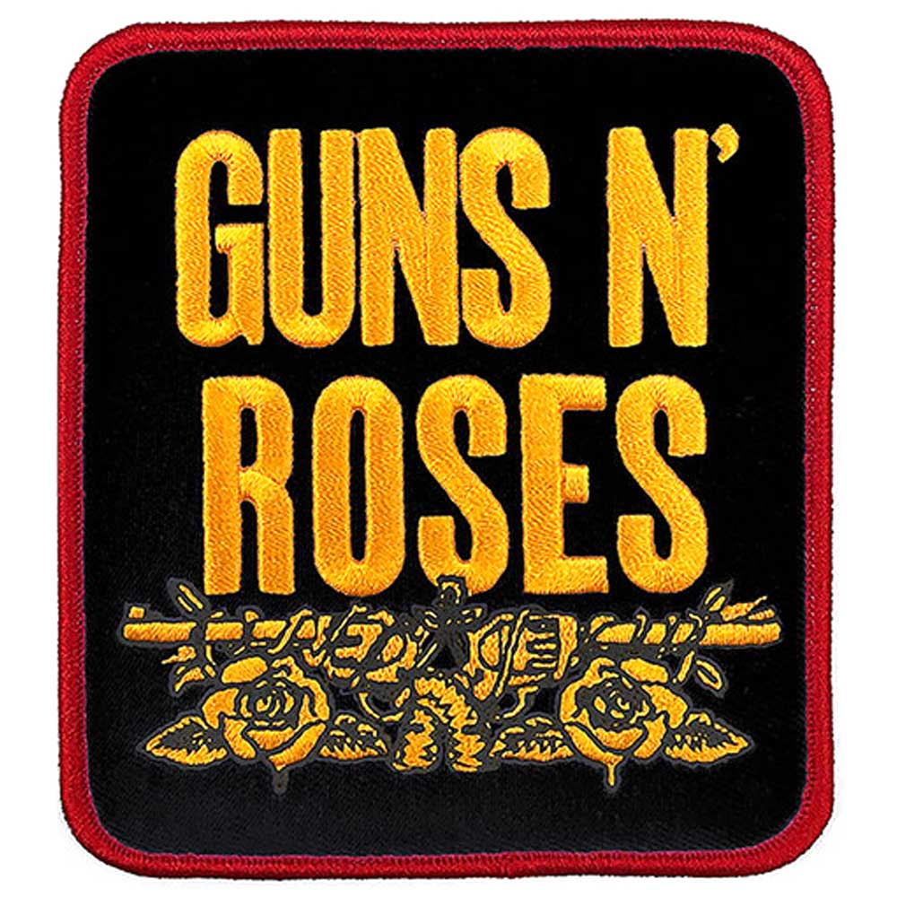 GUNS N ROSES ガンズアンドローゼズ (5月 来日 記念 ) - Stacked Black / ワッペン 【公式 / オフィシャル】