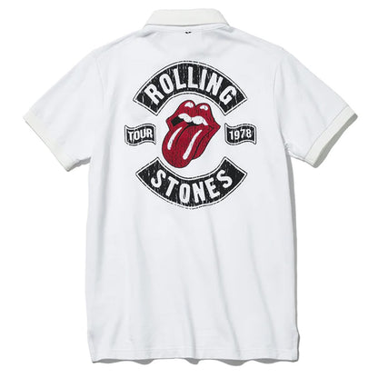 ROLLING STONES ローリングストーンズ - RS TOUR 1978PT / White / ポロシャツ / メンズ - PGS