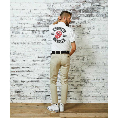 ROLLING STONES ローリングストーンズ - RS TOUR 1978PT / White / ポロシャツ / メンズ - PGS