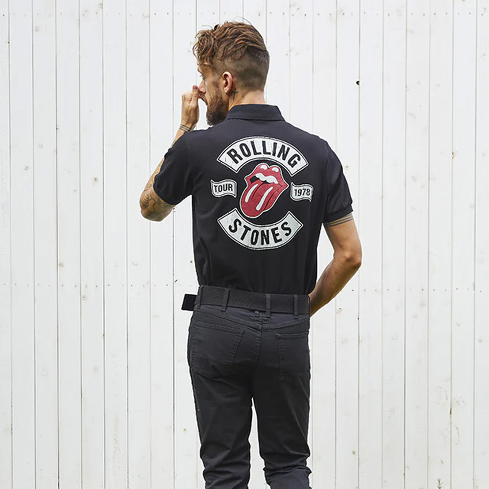 ROLLING STONES ローリングストーンズ - RS TOUR 1978PT / Black / ポロシャツ / メンズ - PGS