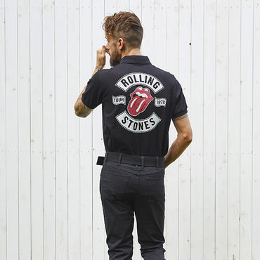 ROLLING STONES ローリングストーンズ (7月 新譜 記念 ) - RS TOUR 1978PT / Black / ポロシャツ / メンズ