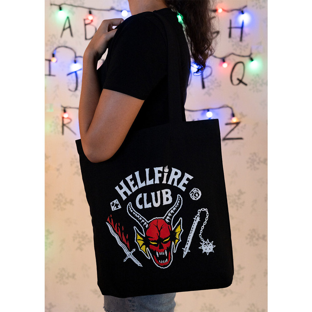 
                  
                    STRANGER THINGS ストレンジャー・シングス (シーズン5 2025年配信決定 ) - HELLFIRE CLUB / トートバッグ 【公式 / オフィシャル】
                  
                