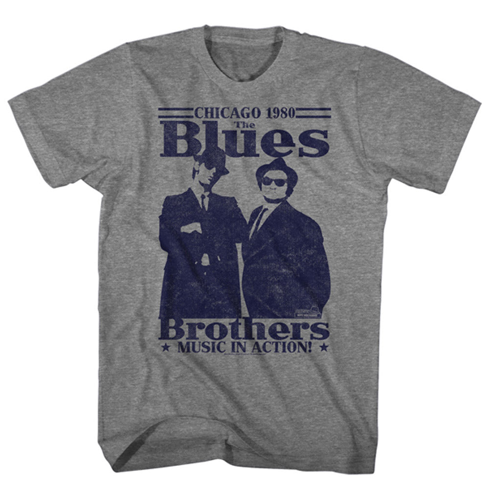 BLUES BROTHERS ブルースブラザーズ (公開 45周年 ) - MUSIC IN ACTION / Tシャツ / メンズ 【公式 / オフィシャル】