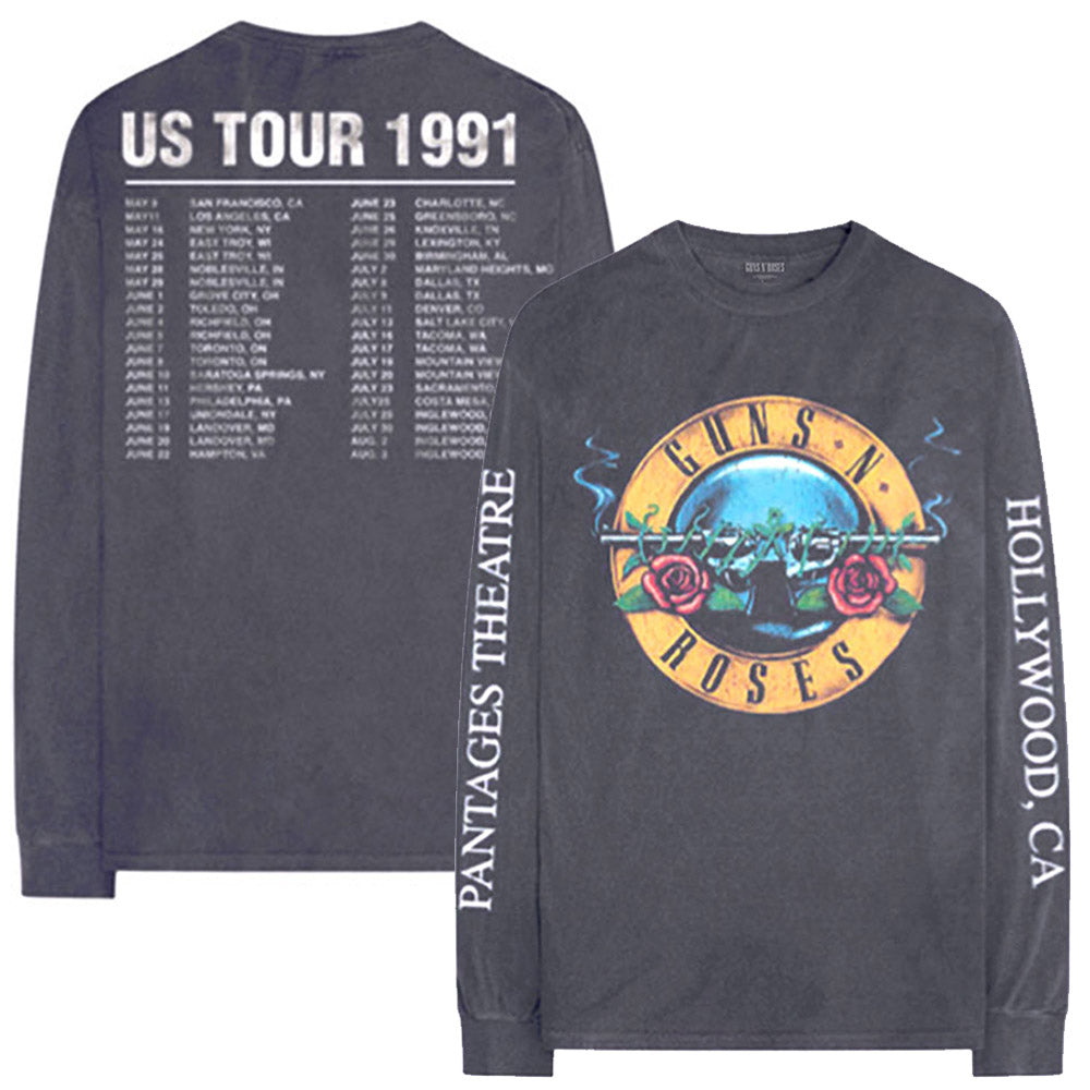 GUNS N ROSES ガンズアンドローゼズ (5月 来日 記念 ) - Hollywood Tour / 長袖 / バックプリントあり / アームプリントあり / Tシャツ / メンズ 【公式 / オフィシャル】