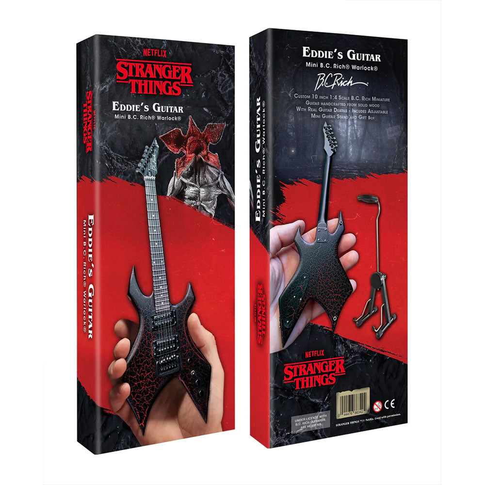 
                  
                    【予約商品】 STRANGER THINGS ストレンジャー・シングス (シーズン5 2025年配信決定 ) - Eddie's Guitar B.C. Rich NJ Warlock Mini Guitar Model / 限定商品 / ミニチュア楽器
                  
                
