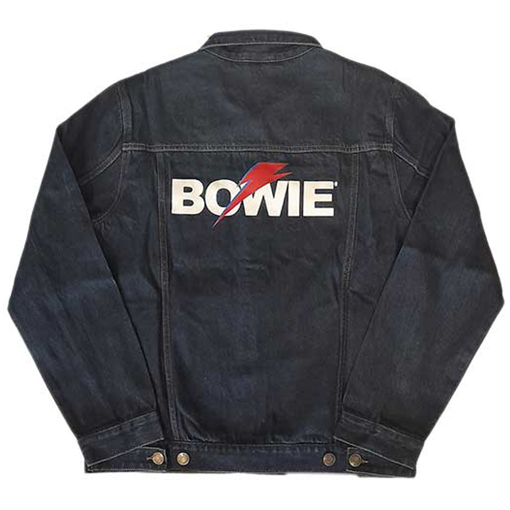DAVID BOWIE デヴィッドボウイ - Flash Logo / バックプリントあり / アウター / メンズ 【公式 / オフィシャル】