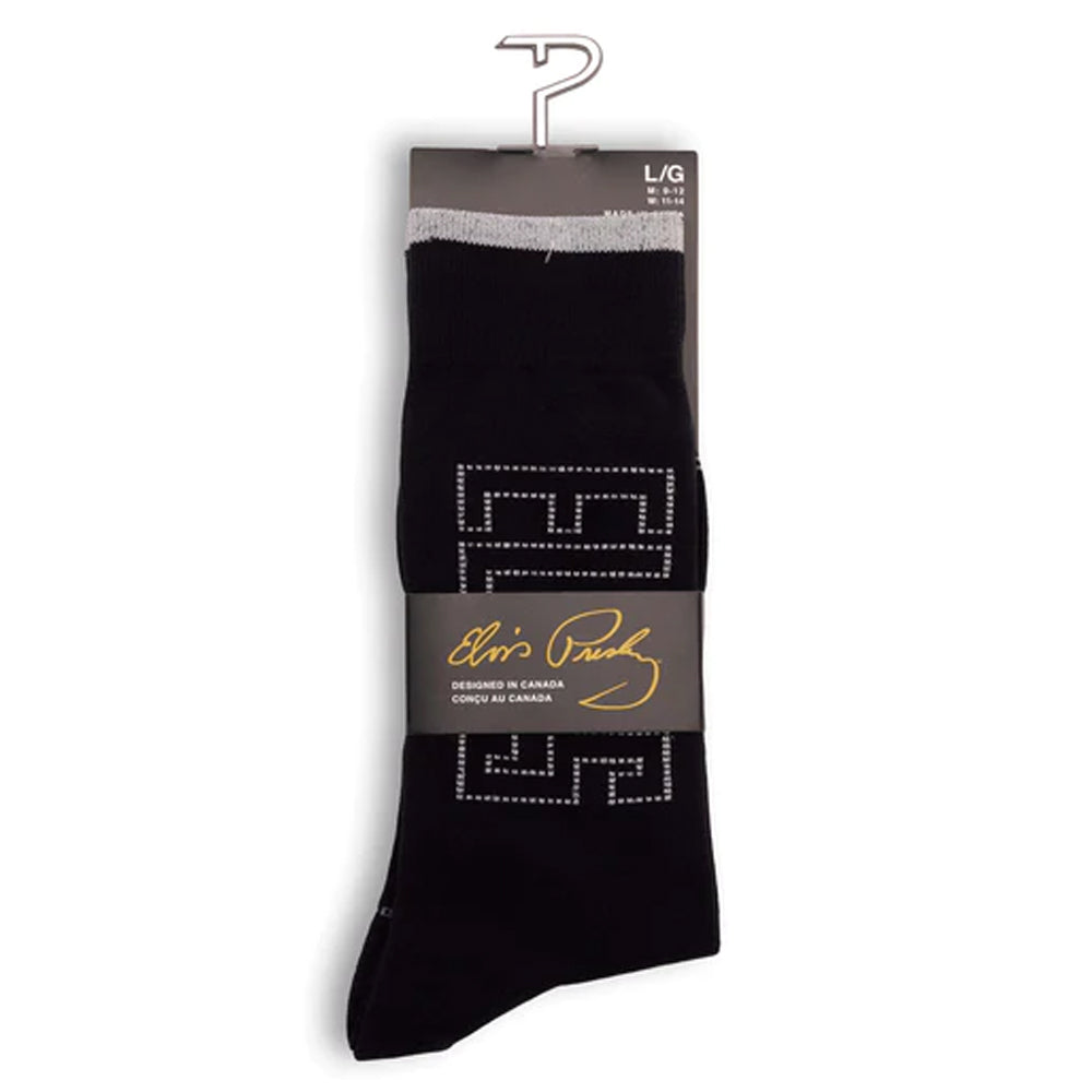 ELVIS PRESLEY Elvis Presley (90th Anniversary) - SIGNATURE ELVIS / Socks / Men's