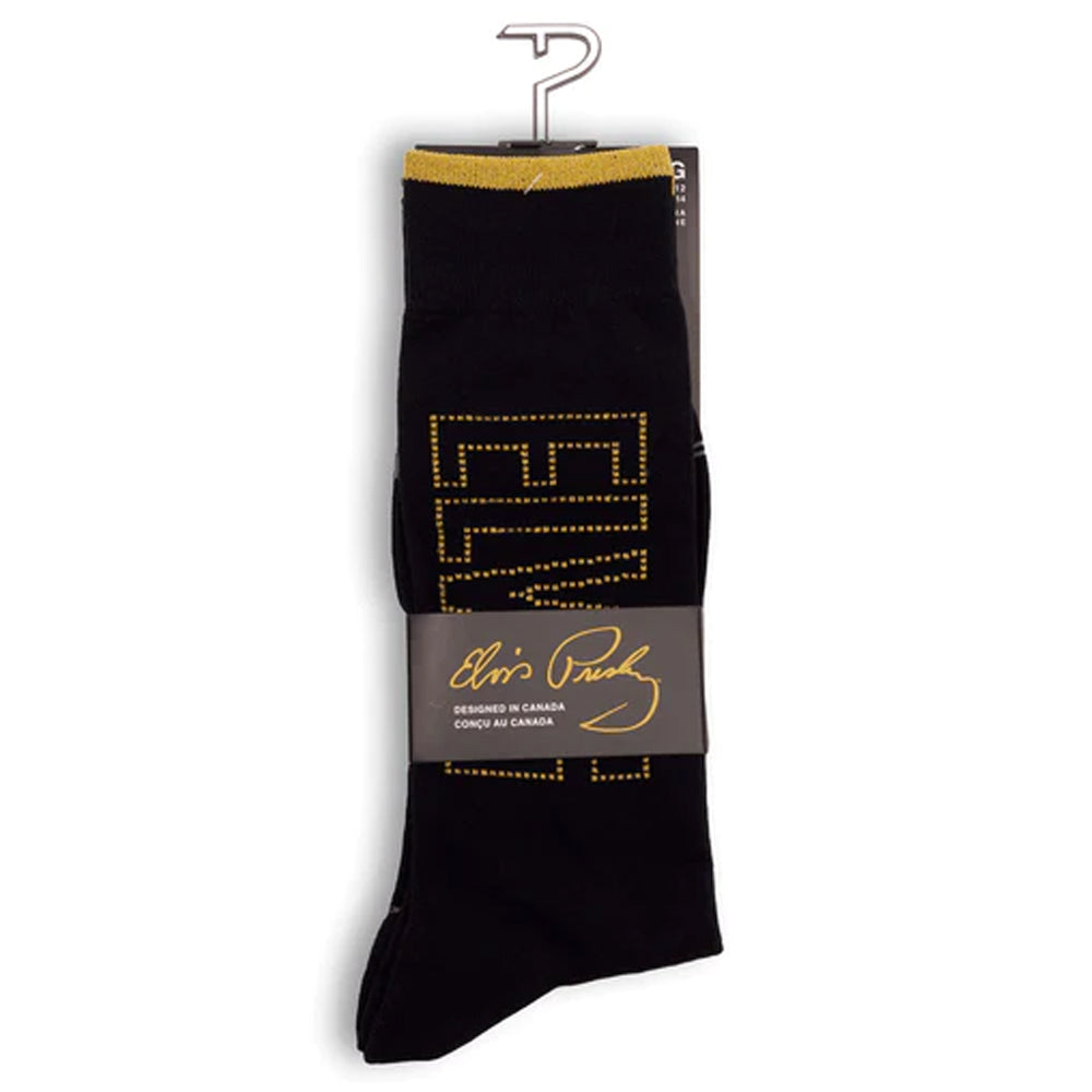 ELVIS PRESLEY Elvis Presley (90th Anniversary) - SIGNATURE ELVIS / Socks / Men's