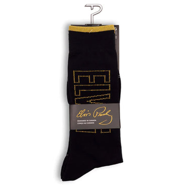 ELVIS PRESLEY Elvis Presley (90th Anniversary) - SIGNATURE ELVIS / Socks / Men's