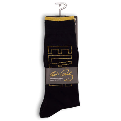 ELVIS PRESLEY Elvis Presley (90th Anniversary) - SIGNATURE ELVIS / Socks / Men's