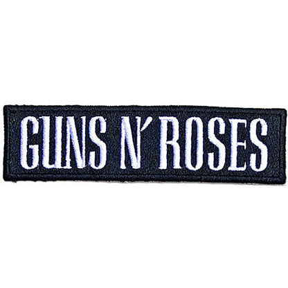 GUNS N ROSES ガンズアンドローゼズ (結成 40周年 ) - Text Logo / ワッペン 【公式 / オフィシャル】