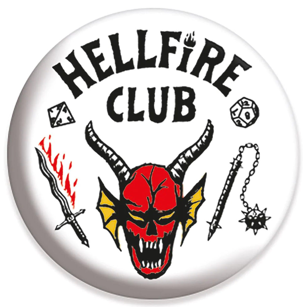 STRANGER THINGS ストレンジャー・シングス (シーズン5 2025年配信決定 ) - Hellfire Club / バッジ 【公式 / オフィシャル】