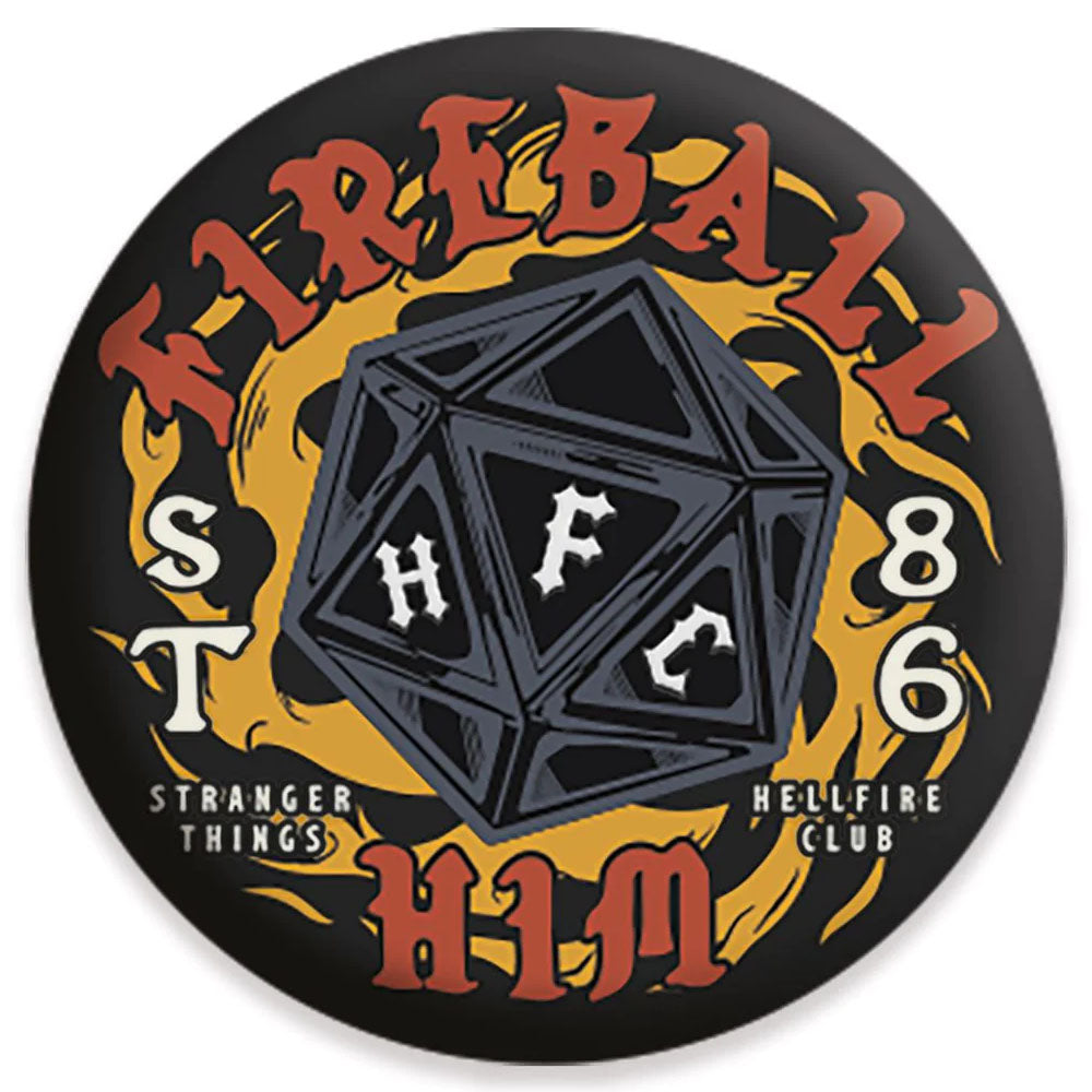 STRANGER THINGS ストレンジャー・シングス (シーズン5 2025年配信決定 ) - Fireball Him / バッジ 【公式 / オフィシャル】