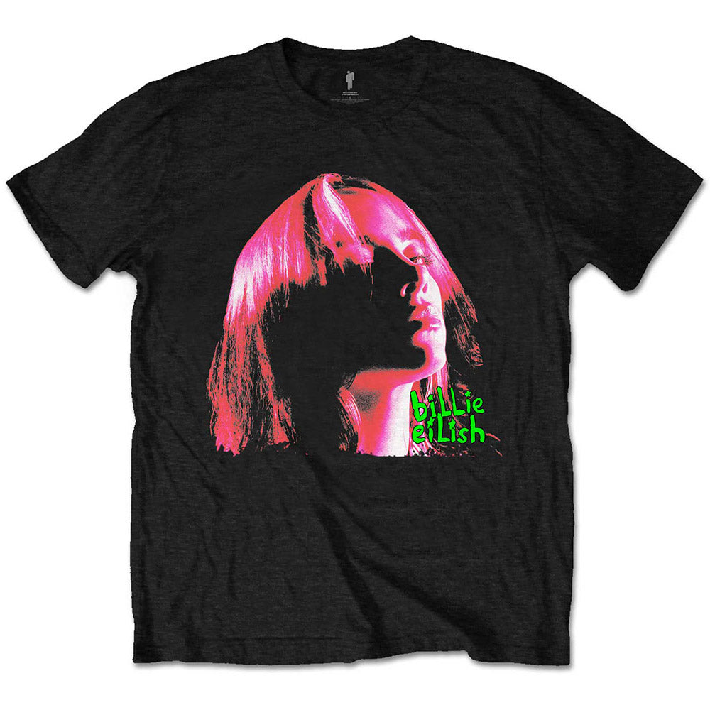【廃番ラスト販売/特別価格】BILLIE EILISH ビリーアイリッシュ - Neon Shadow Pink / Tシャツ / メンズ 【公式 / オフィシャル】