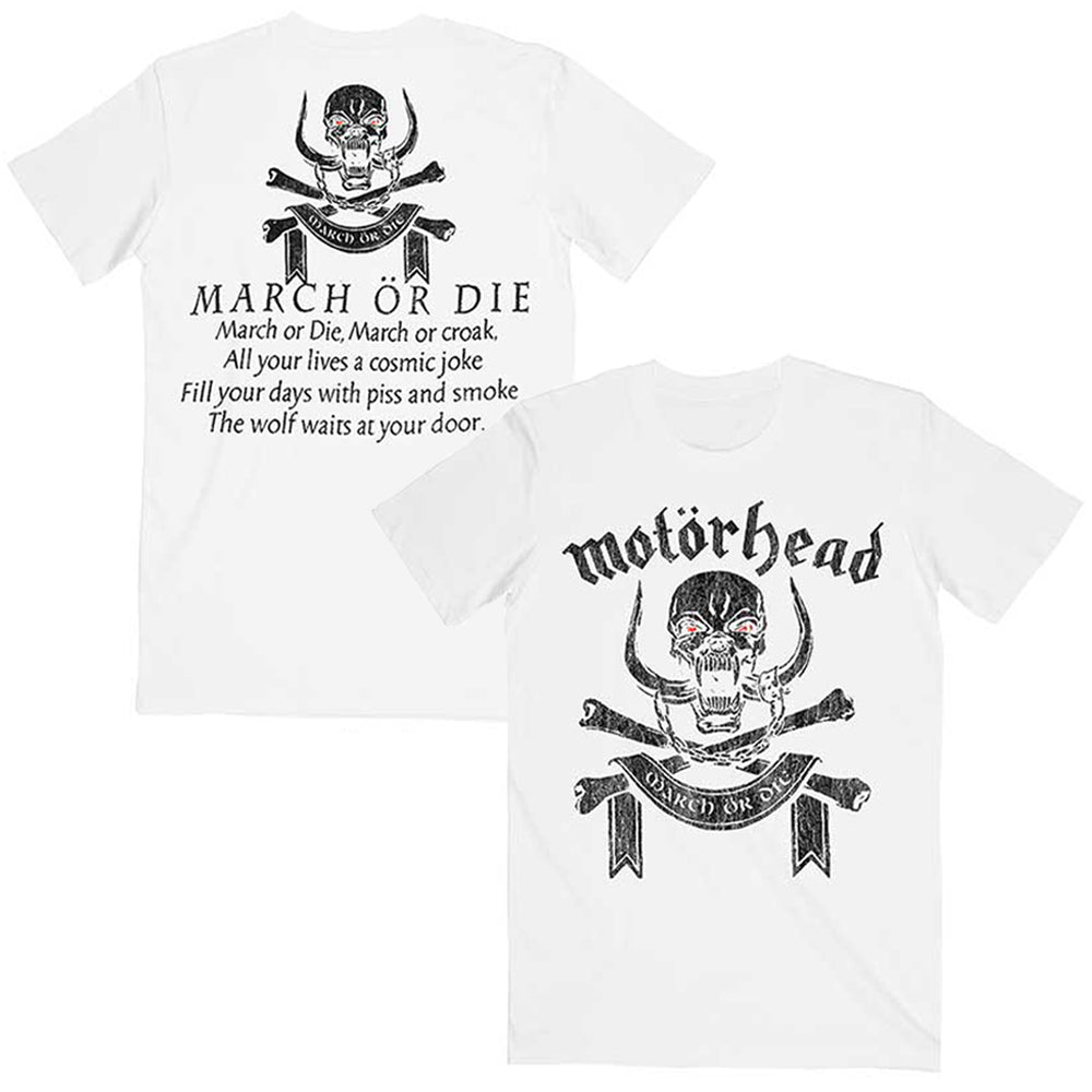 MOTORHEAD モーターヘッド (結成 50周年 ) - March or Die / バックプリントあり / Tシャツ / メンズ 【公式 / オフィシャル】