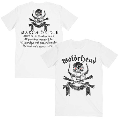 MOTORHEAD モーターヘッド (結成 50周年 ) - March or Die / バックプリントあり / Tシャツ / メンズ 【公式 / オフィシャル】