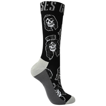 GUNS N ROSES (May visit to Japan commemoration) - Skulls Band Monochrome / Socks / Men's