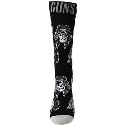 GUNS N ROSES (May visit to Japan commemoration) - Skulls Band Monochrome / Socks / Men's