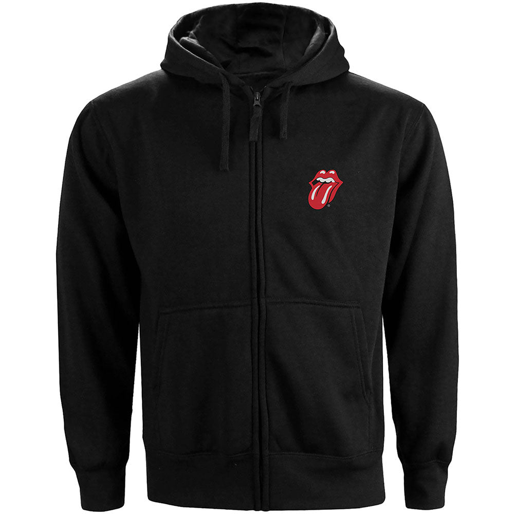 ROLLING STONES (35th Anniversary of Japan Tour) - Classic Tongue / Back Print / Zippered Hoodie / Men's