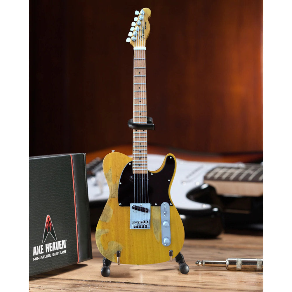BRUCE SPRINGSTEEN ブルーススプリングスティーン - The Boss Licensed Fender Tele- Vintage Blonde / ミニチュア楽器 【公式 / オフィシャル】