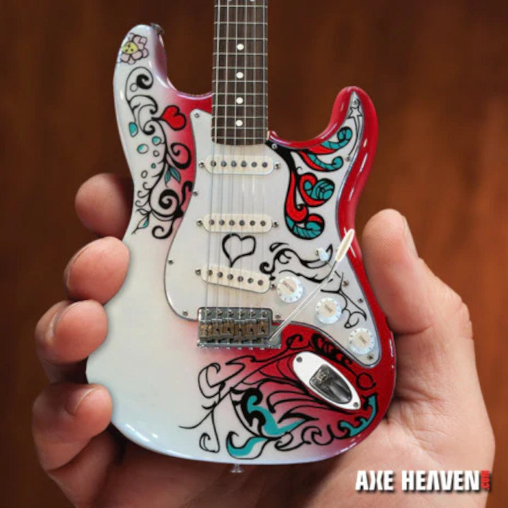 JIMI HENDRIX ジミヘンドリックス (追悼 55年 ) - 50周年記念限定モデル Fender Strat Monterey 50th Guitar Model / ミニチュア楽器 【公式 / オフィシャル】