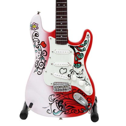 JIMI HENDRIX (Memorial 55 years) - 50th Anniversary Limited Edition Fender Strat Monterey 50th Guitar Model / Miniature Instrument
