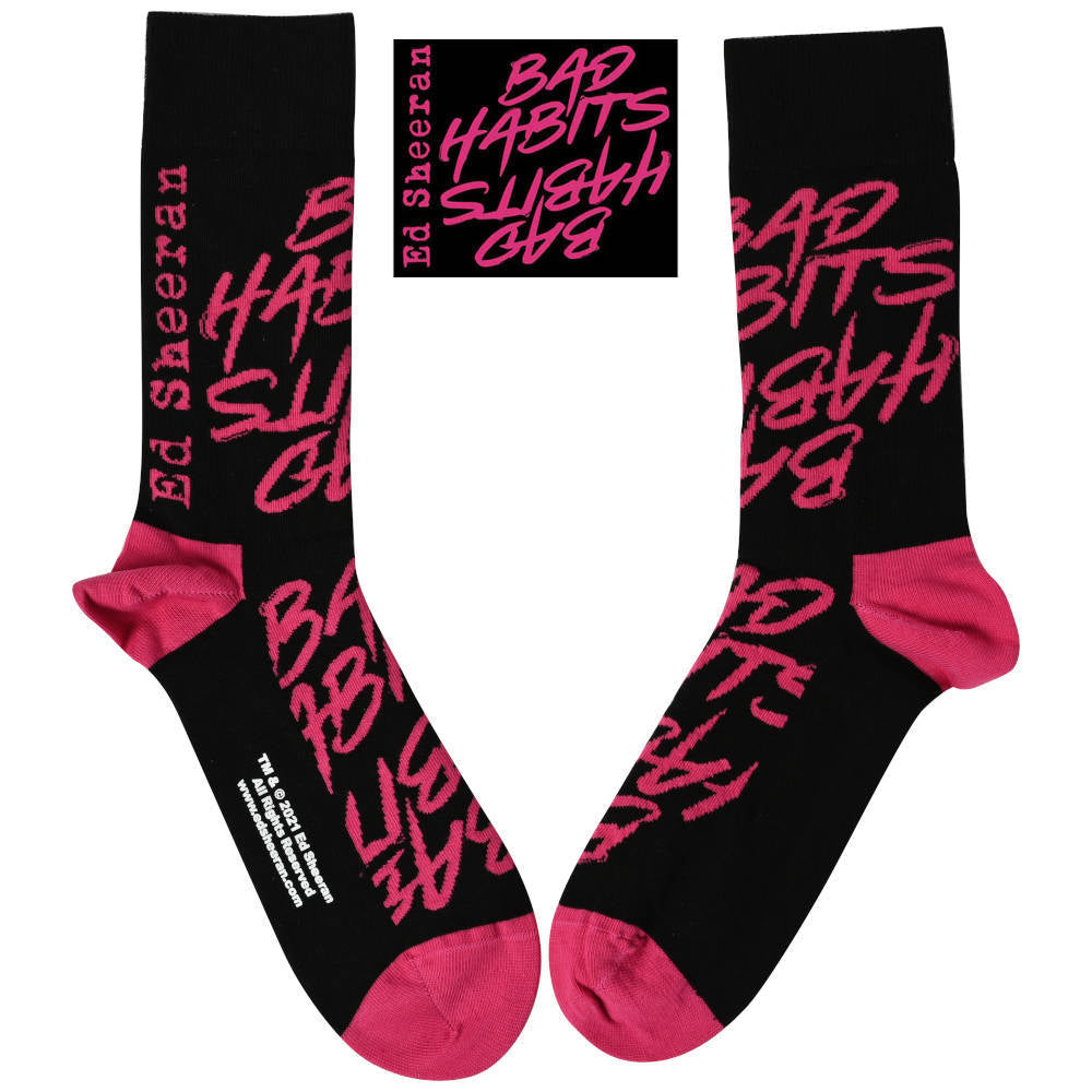 ED SHEERAN エドシーラン (デビュー 15周年 ) - Bad Habits / ソックス / メンズ