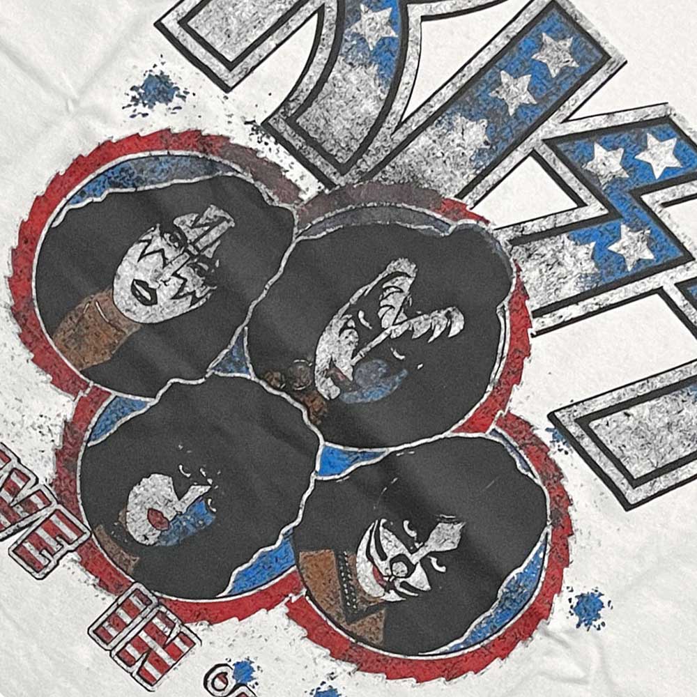 KISS キッス - Alive in '77 / 半袖ラグラン / Tシャツ / メンズ 【公式 / オフィシャル】