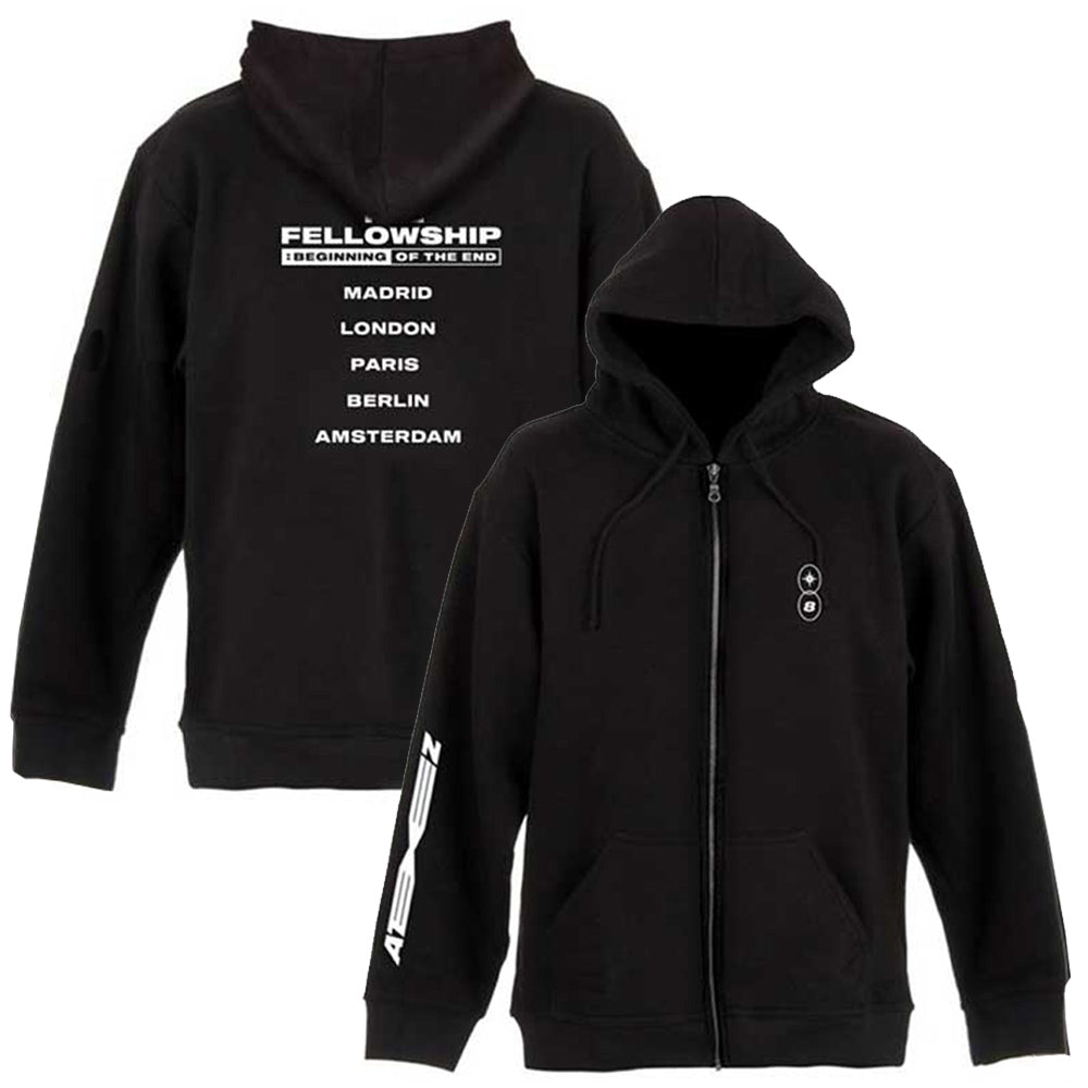 ATEEZ エイティーズ - Fellowship Tour Euro / バックプリントあり / アームプリントあり / ジップ / パーカー・スウェット / メンズ - PGS