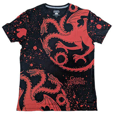 GAME OF THRONES ゲーム・オブ・スローンズ - House Targaryen Dragon / バックプリントあり / Tシャツ / メンズ