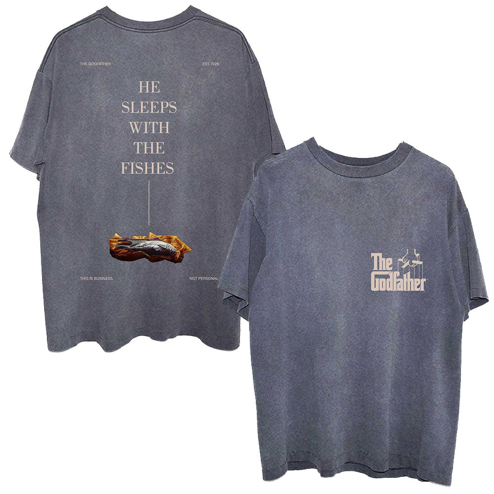 GODFATHER ゴッドファーザー (GODFATHER 3 公開35周年 ) - Sleeps With The Fishes / バックプリントあり / Tシャツ / メンズ 【公式 / オフィシャル】