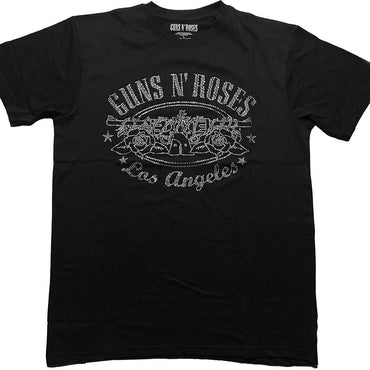 GUNS N ROSES ガンズアンドローゼズ (結成 40周年 ) - LA Logo / Diamante（ブランド） / Tシャツ / メンズ 【公式 / オフィシャル】