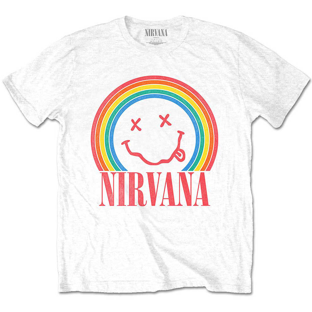 NIRVANA ニルヴァーナ - Smiley Rainbow / Tシャツ / メンズ 【公式 / オフィシャル】