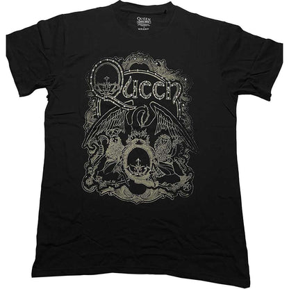 【予約商品】 QUEEN クイーン (フレディ 生誕 80年 ) - Ornate Crest / Diamante（ブランド） / Tシャツ / メンズ