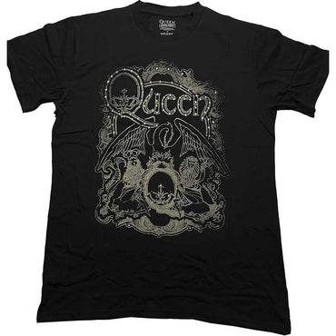 QUEEN クイーン (初来日50周年 ) - Ornate Crest / Diamante（ブランド） / Tシャツ / メンズ 【公式 / オフィシャル】