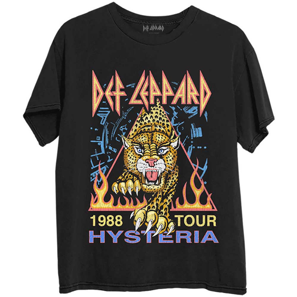 DEF LEPPARD デフレパード (デビュー 45周年 ) - Hysteria '88 / バックプリントあり / Tシャツ / メンズ - PGS