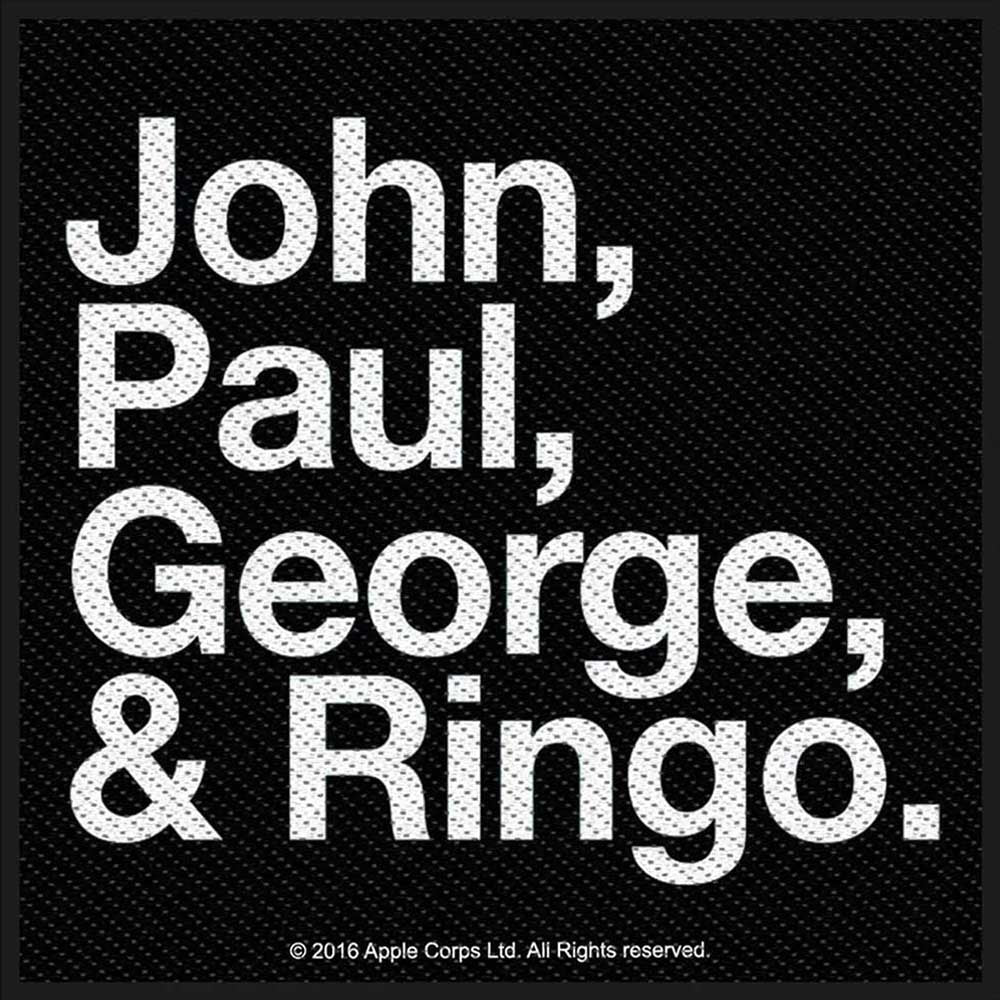 THE BEATLES ビートルズ (結成 65周年 ) - John, Paul, George & Ringo / ワッペン 【公式 / オフィシャル】