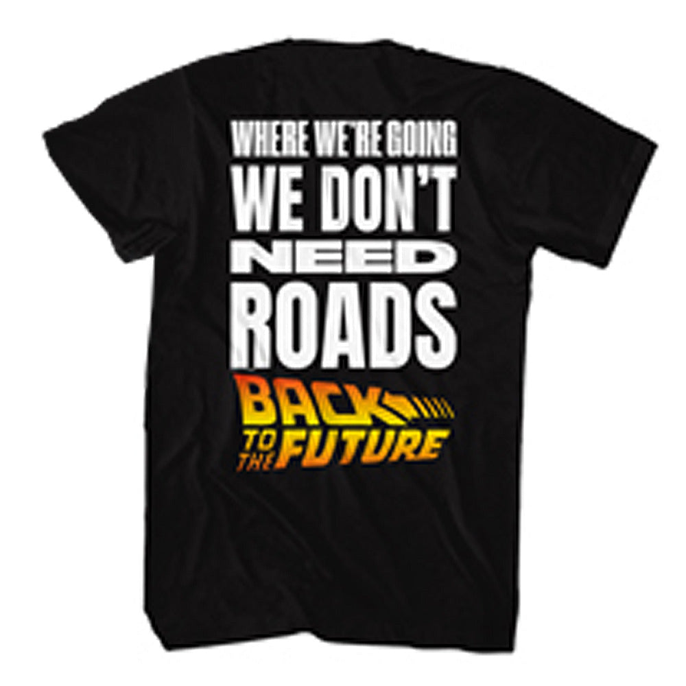 
                  
                    BACK TO THE FUTURE バックトゥザフューチャー (劇場公開40周年 ) - Dont Need Roads / バックプリントあり / Tシャツ / メンズ 【公式 / オフィシャル】
                  
                