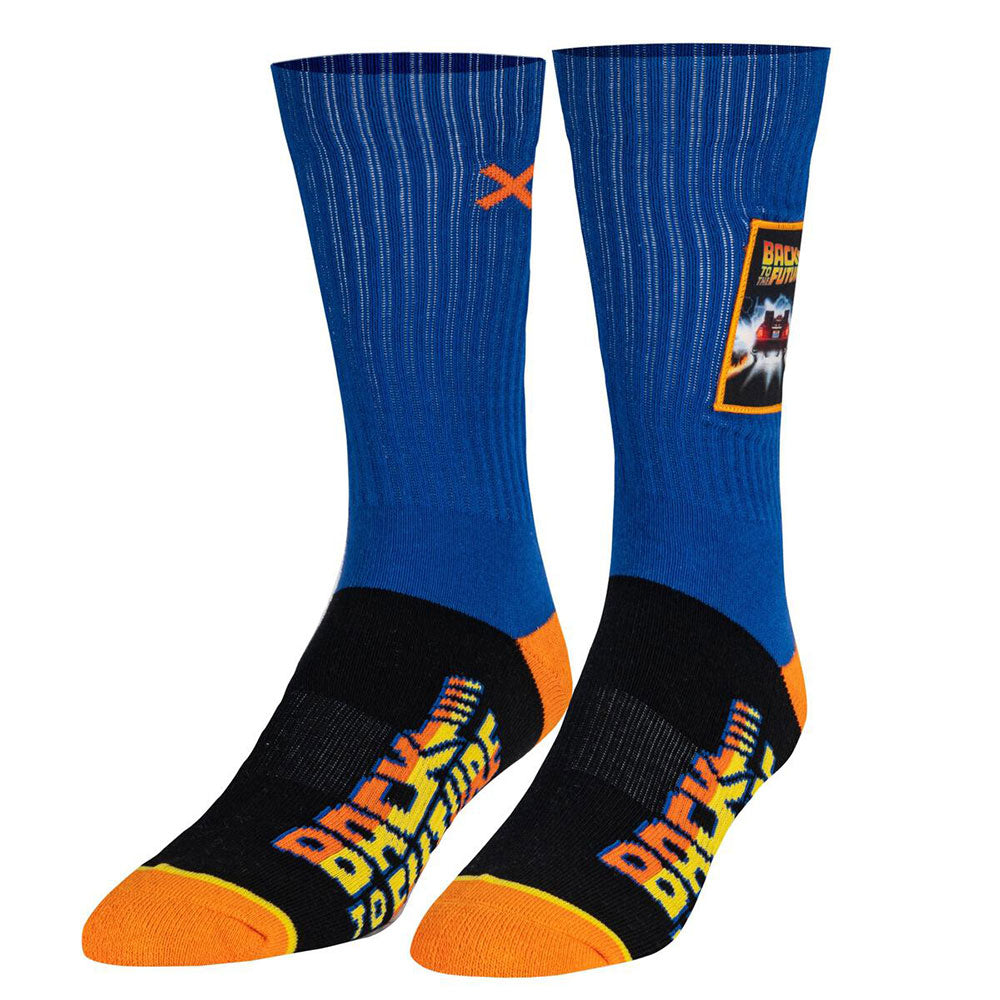 
                  
                    BACK TO THE FUTURE バックトゥザフューチャー (劇場公開40周年 ) - Mens Crew Sideways / ワッペン付き / OddSox（ブランド） / ソックス / メンズ
                  
                