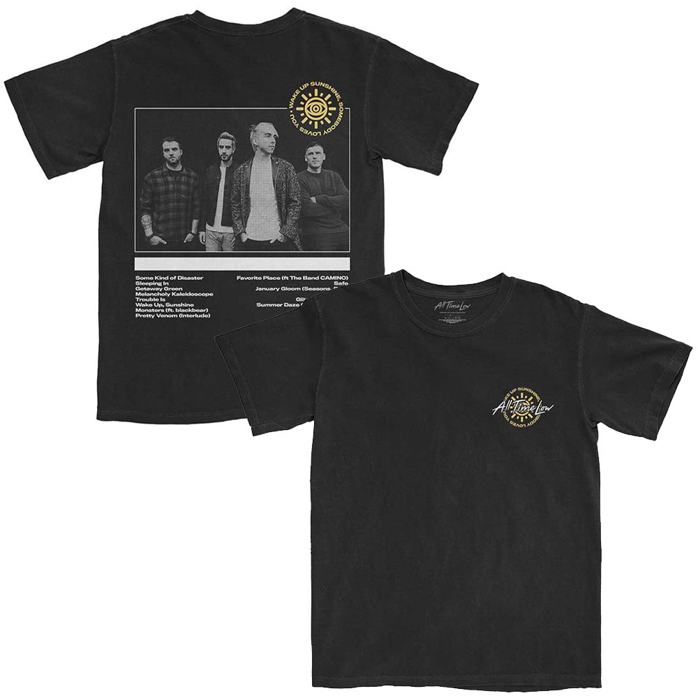 ALL TIME LOW オールタイムロー - Wake Up Sunshine Track List / バックプリントあり / Tシャツ / メンズ - PGS