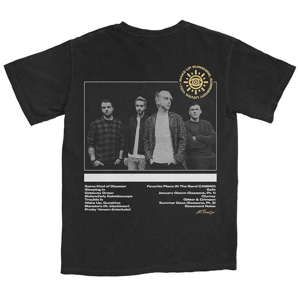 ALL TIME LOW オールタイムロー - Wake Up Sunshine Track List / バックプリントあり / Tシャツ / メンズ - PGS