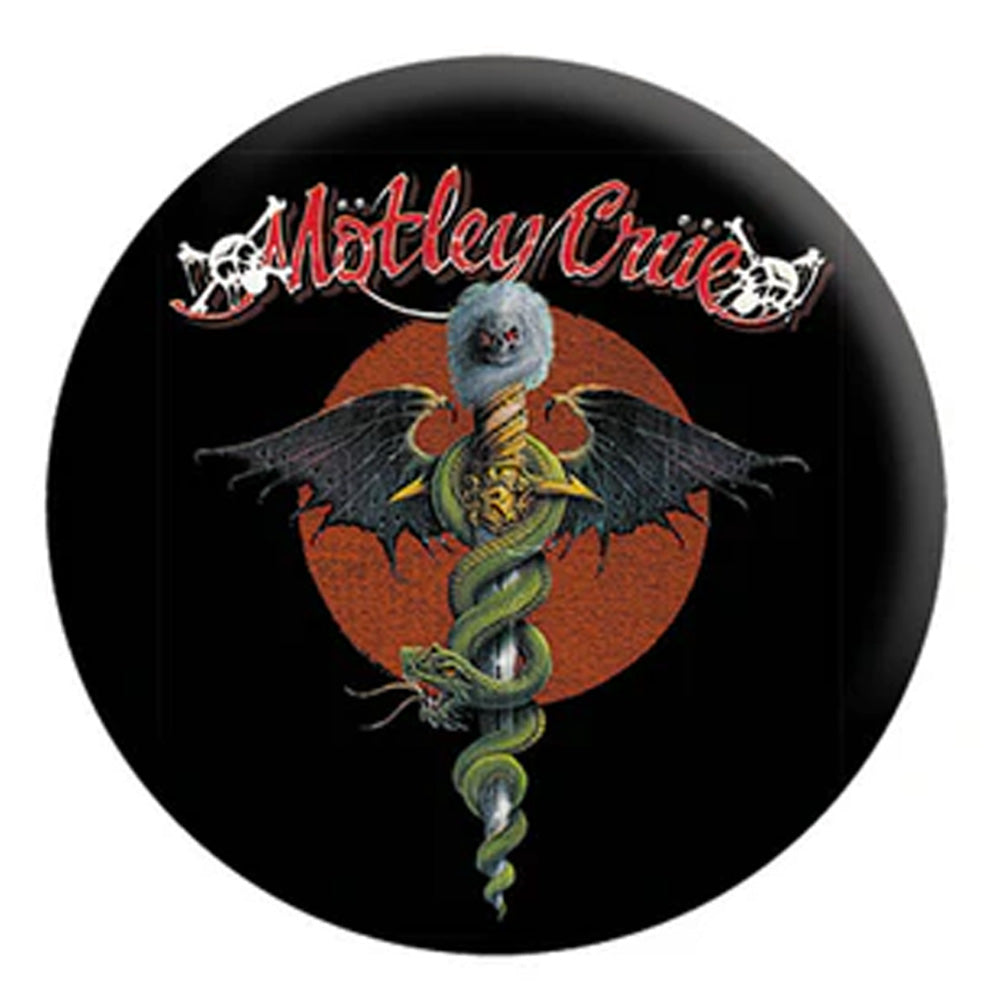 MOTLEY CRUE モトリークルー (来日 40周年 ) - Dr. Feelgood / バッジ 【公式 / オフィシャル】