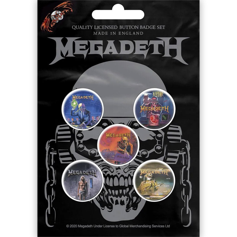 MEGADETH - (デビュー 40周年 ) - VIC RATTLEHEAD / 5個セット