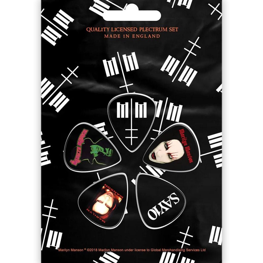 MARILYN MANSON マリリンマンソン - MM / 5枚セット / ギターピック - PGS