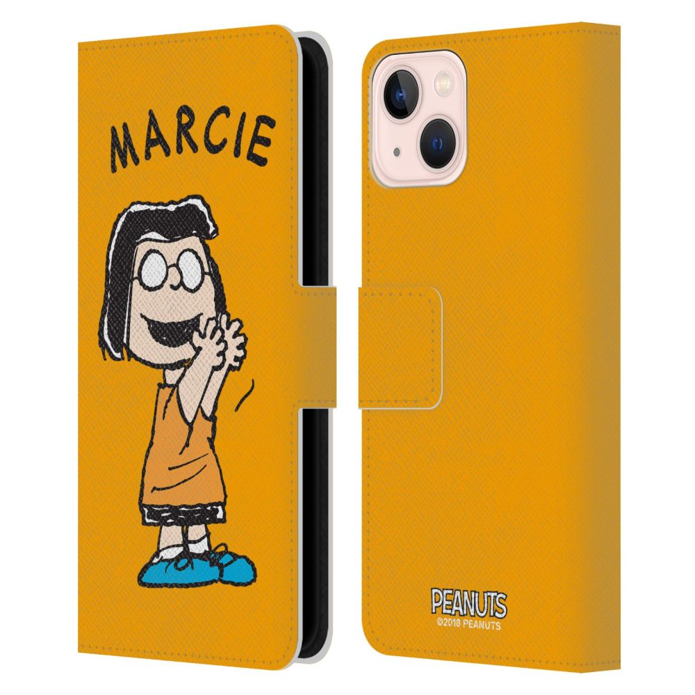 PEANUTS スヌーピー (コミック誕生 75周年 ) - Marcie レザー手帳型 / Apple iPhoneケース 【公式 / オフィシャル】